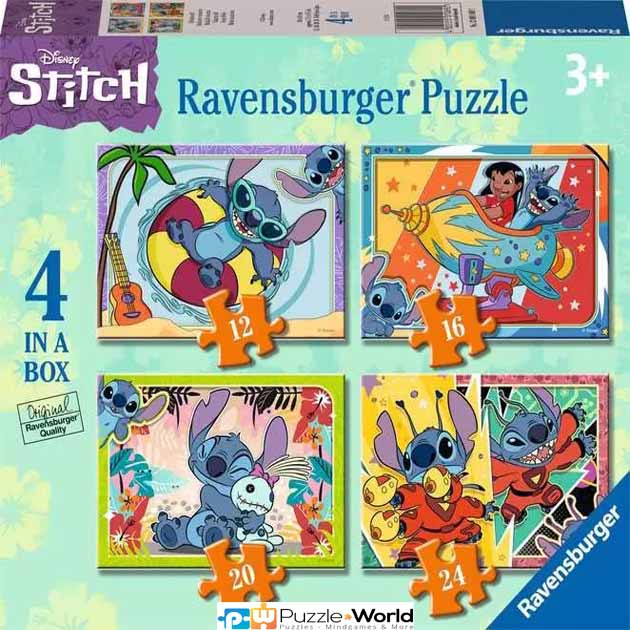 Stitch - 4 in 1 Puzzle (12 + 16 + 20 + 24 pcs)