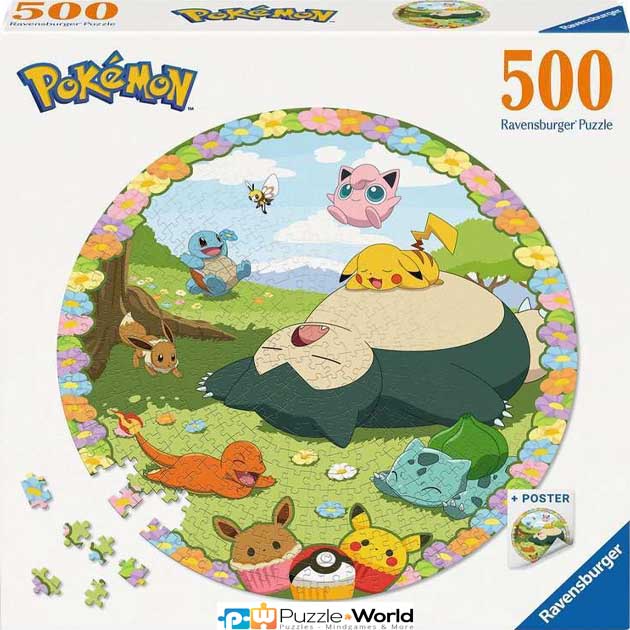 Pokemon – Round Puzzle (500 pcs)