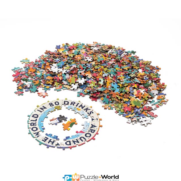 Around the World in 80 Drinks - Round Puzzle - Image 4