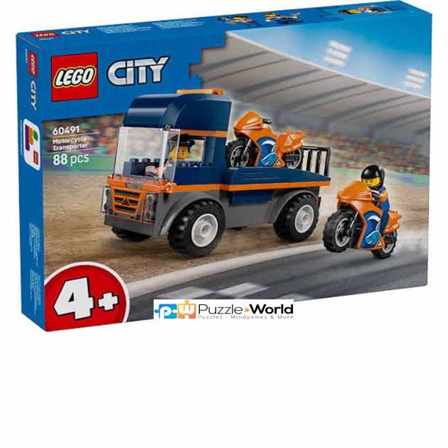 Lego City: Motorcycle Transpoter (88 pcs)