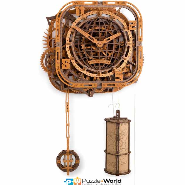 Gear Globe Wall Clock (416 pcs)