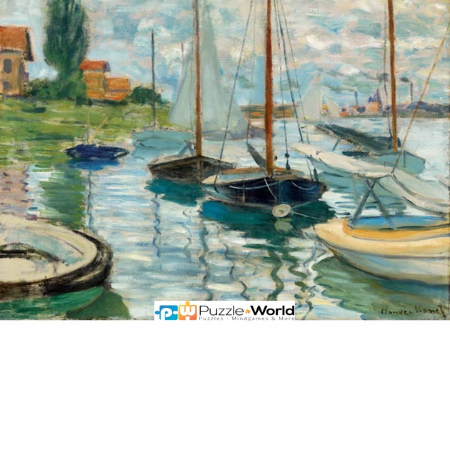 Claude Oscar Monet: Sailboats on the Seine