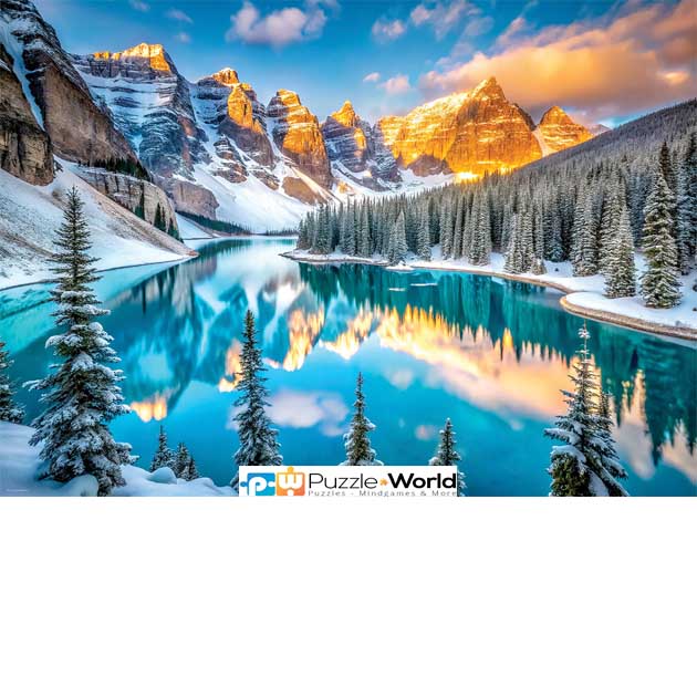 Lake Moraine in Winter