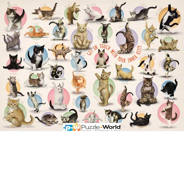 Family Puzzle: Yoga Kittens (500 pcs)