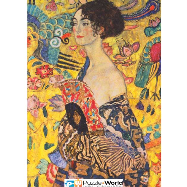 Gustav Klimt: The Kiss, 1908 - Lady With A Fan, 1917-1918 (2X500 pcs) - Image 3